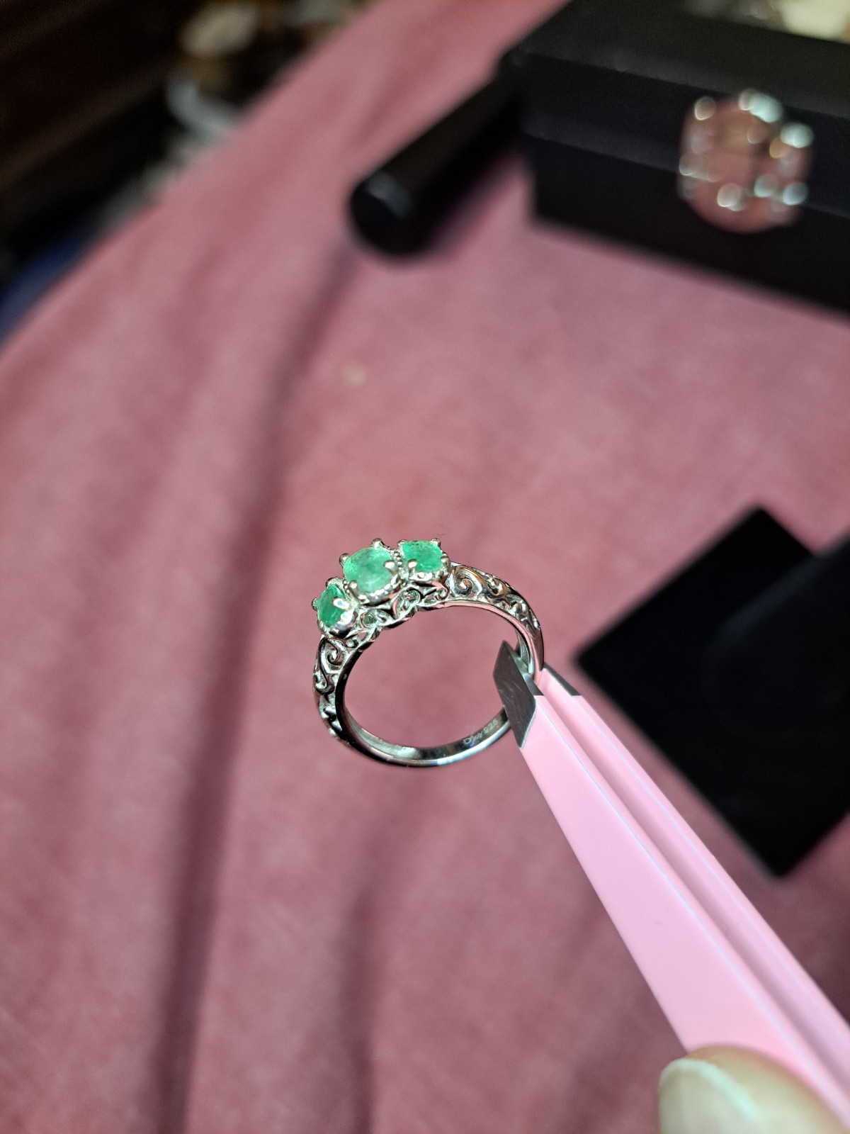 Emerald Ring 925 - image 2