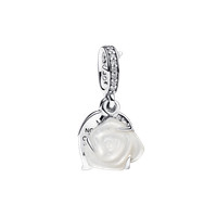 Pandora Moments Doppel-Charm WeißE BlüHende Rose 793200C01