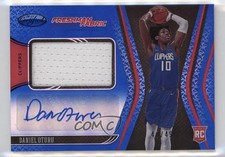 2020-21 Certified Freshman Fabric Signatures Blue /49 Daniel Oturu #OTU Auto 2r7