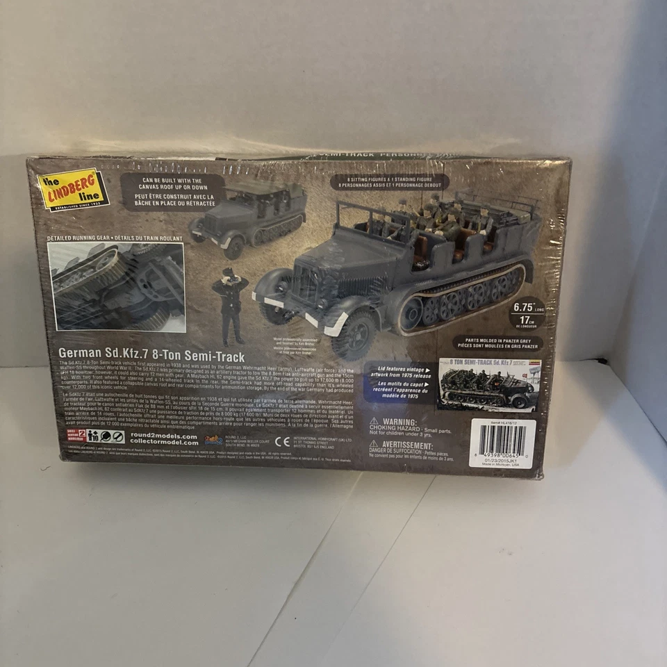 WW11 Alemán Sd.Kfz.7 8 Ton Semi-pista 1:40 Modelo Kit Nuevo En Caja Caja Sellada Foto 3 de 4