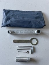 KTM Vintage Twinshock 70er / 80er NOS Tool Kit Werkzeugrolle GS MC creme Vinylkoffer
