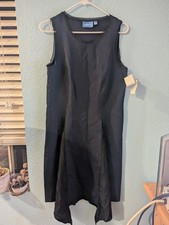 Simply Vera Vera Wang Women's Navy Sleeveless Long A-Line Dress M MSRP $78