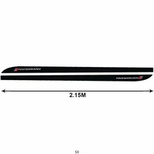 2150mm Glossy Black Performance Side Skirt Sill Decal Stripe Stickers For Bmw