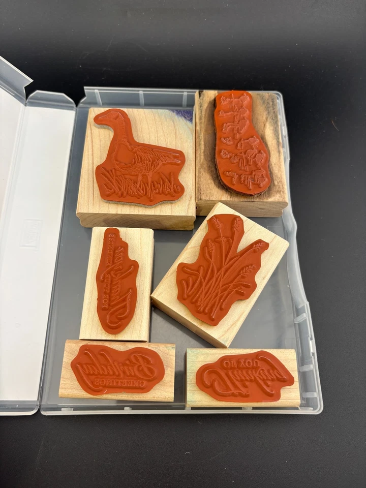 Stampin’ Up! Sello adhesivo de goma de humedales 126695 refranes de aves ganso Foto 2 de 2