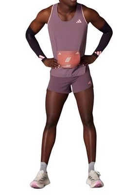 Adidas Adizero Running Singlet Tank Mens Size XS Shadow Fig IW6636