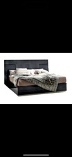 ALF ITALIA ST MORITZ Super King Size Bed Made In Italy Gloss Grey Koto