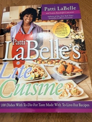 Vintage Patti LaBelle's Lite Cuisine Purple Hardcover Cookbook Diabetic Recipes