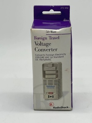 RadioShack 50-Watt Foreign Travel Voltage Converter 273-1412