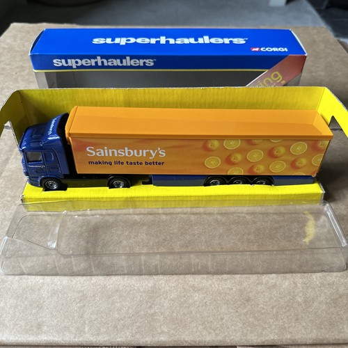 Corgi Superhaulers Scania & Trailer 1/64 Scale Sainsbury's TY86616