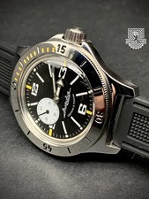 Vostok Amphibia 12073B - Signed strap - Brand New - Sent from Barcelona