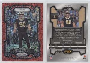 2023 Panini Prizm Rookies Red Sparkle Prizm Bryan Bresee #372 Rookie RC