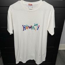 Dole Embrodered Hawaii Women's T-Shirt Medium Vintage 1990’s Made In USA EUC