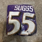 Terrell Suggs Autographed Purple Custom Jersey Baltimore Ravens Beckett COA
