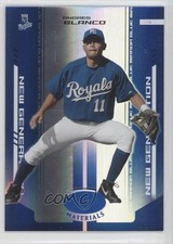 2004 Leaf Certified Materials New Generation Blue Mirror 50/50 Andres Blanco 0c3