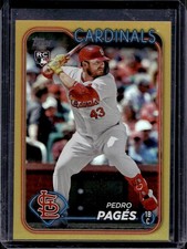 Pedro Pages 2024 Topps Update #US338 Rookie Gold Foil