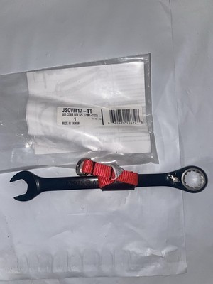 Proto 17mm  Ratcheting Combination Wrench, Spline Drive W/ Tether JSCVM17-TT