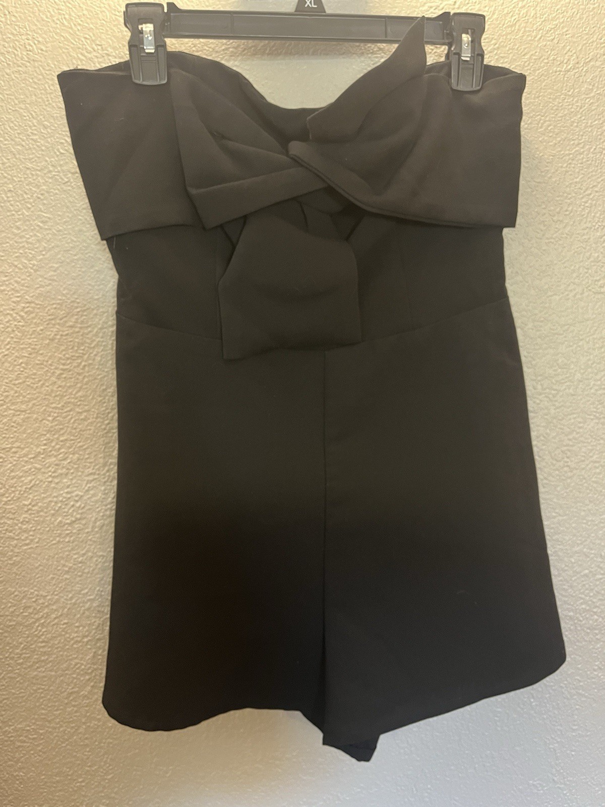 Strapless Romper Black Size Medium Women's-image