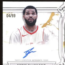 Topps 2023-24 Royalty Regalia Relic Auto Fred VanVleet /99 RRS-FV Rockets