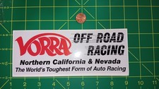Vorra Off Road Grey Sticker Decal Old Stock Original Racing Vorra Off Road Grey Sticker Decal Old Stock Original Racing