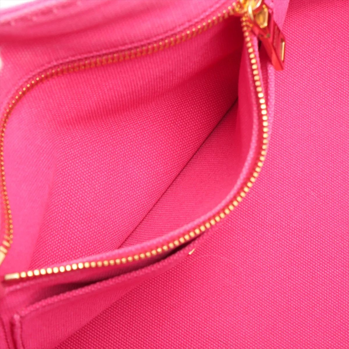 Prada Canapa canvas 2 Way Handbag Pink 1BG642 thumbnail 9