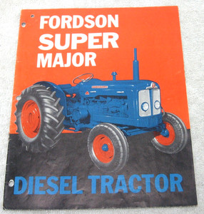 1961 FORD TRACTOR  FORDSON SUPER MAJOR DIESEL BROCHURE ORIGINAL