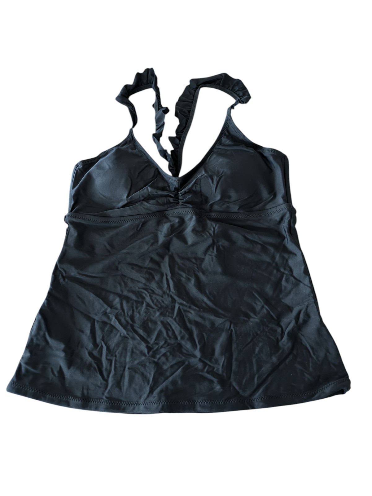 NWT Raisins Black Tankini Swim Top Womwns Size XL