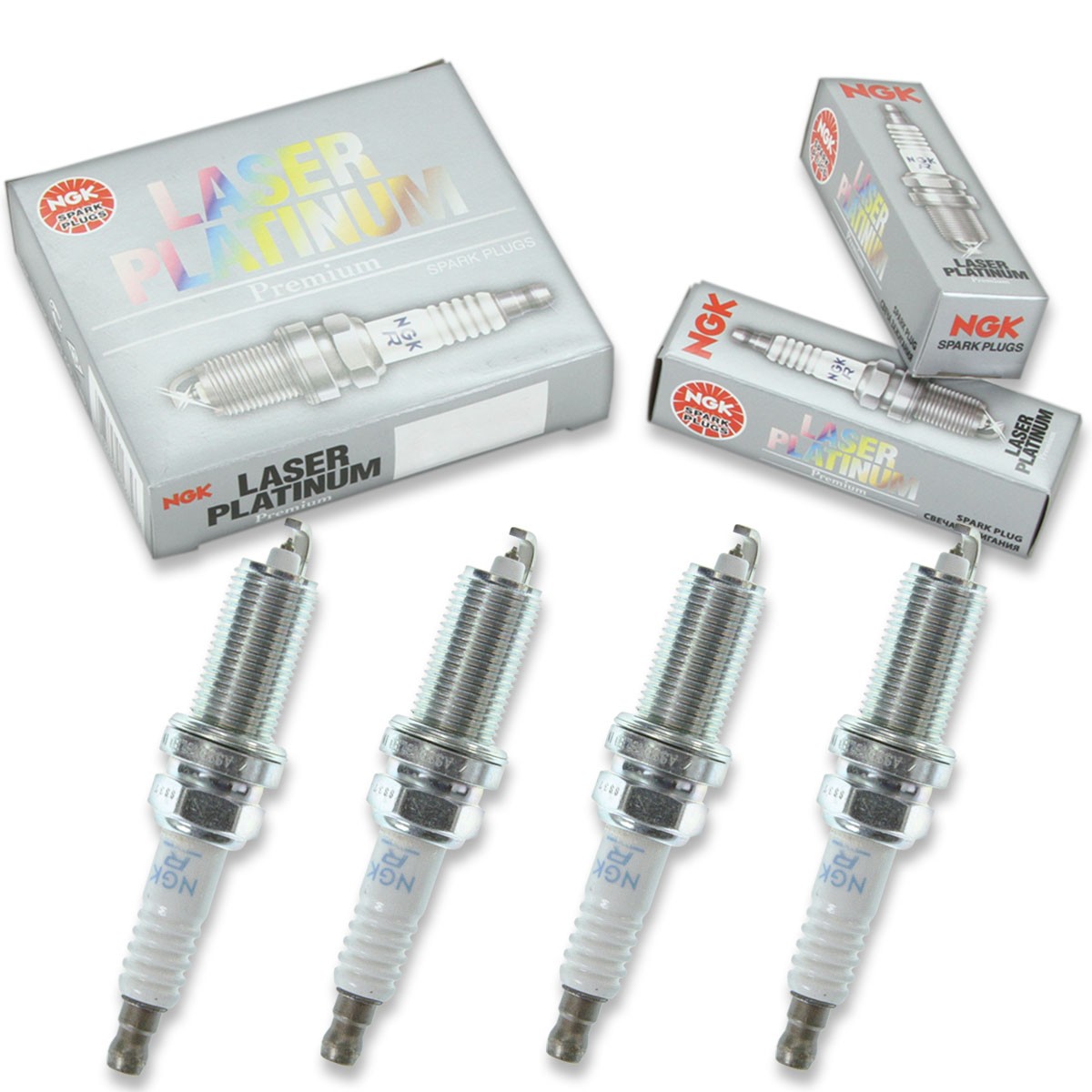 4 pc NGK 97606 PLZFR5B13EG Laser Platinum Spark Plugs for XP6003 SPLZFR5B13 ji
