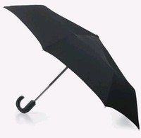 Fulton Men's  Open & Close 11 - Automatic Folding Umbrella Black New With Tags