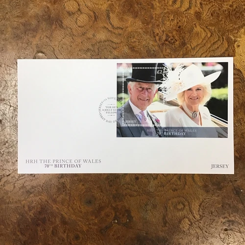 Jersey The Prince Of Wales 70th Birthday First Day Of Issue Cover 2018