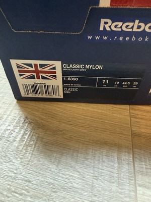Size 11 - Reebok Classic Nylon White Grey for sale online | eBay