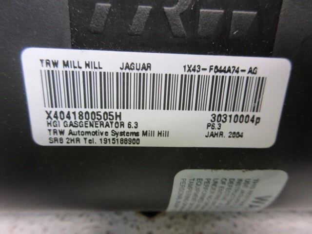 Bolsa de aire de rodilla para conductor Jaguar X-Type LH 2002-2005 OEM LKQ Foto 2 de 4