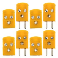 2 Pairs Thermocouple Plug Adapter Waterproof Socket Extension Cord Type