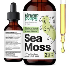 Forever Puppy Irish Sea Moss Drops - Dog Thyroid Support 2 fl oz, Light Brown