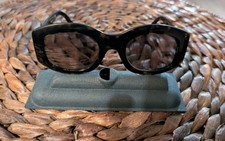 Celine Brown Tortoise Acetate Oval Eyeglasses Sunglasses 41092/S 49/25/145