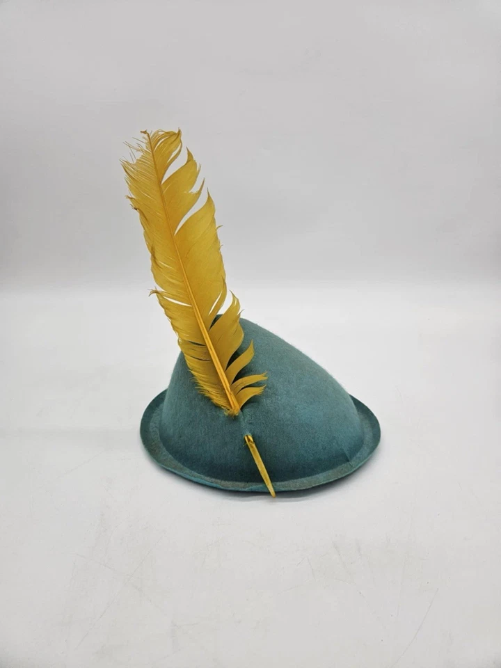 VTG Alpine w/ Feather Hat, Oktoberfest, Robin Hood, Santa’s Elf - Blue/Yellow - Image 2 of 4