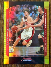2004-05 Bowman Chrome Basketball Gold Refractor /50 #35 Mike Dunleavy Warriors