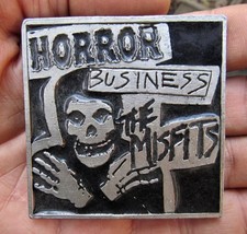 Vtg MISFITS Belt Buckle PUNK ROCK BAND Album ART Danzig Horror Music RARE VG