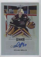 2015-16 Leaf Metal Silver Prismatic Dylan Wells #BA-DW1 Auto h3a