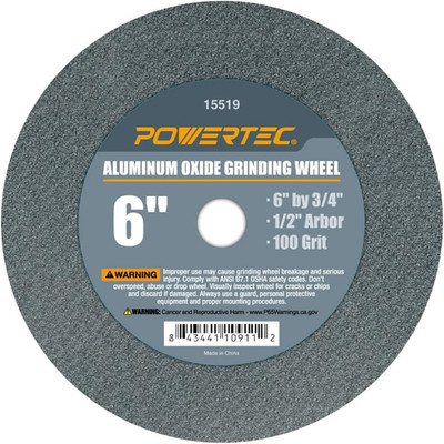 Bench Grinder Wheel 6 Inch 100 Grit, Aluminum Oxide Grinding Wheel for Bench Ped