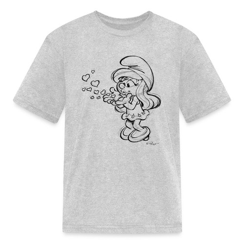 Loving Smurfette Blowing Kisses - The Smurfs Heartfelt Design Kids' T-Shirt