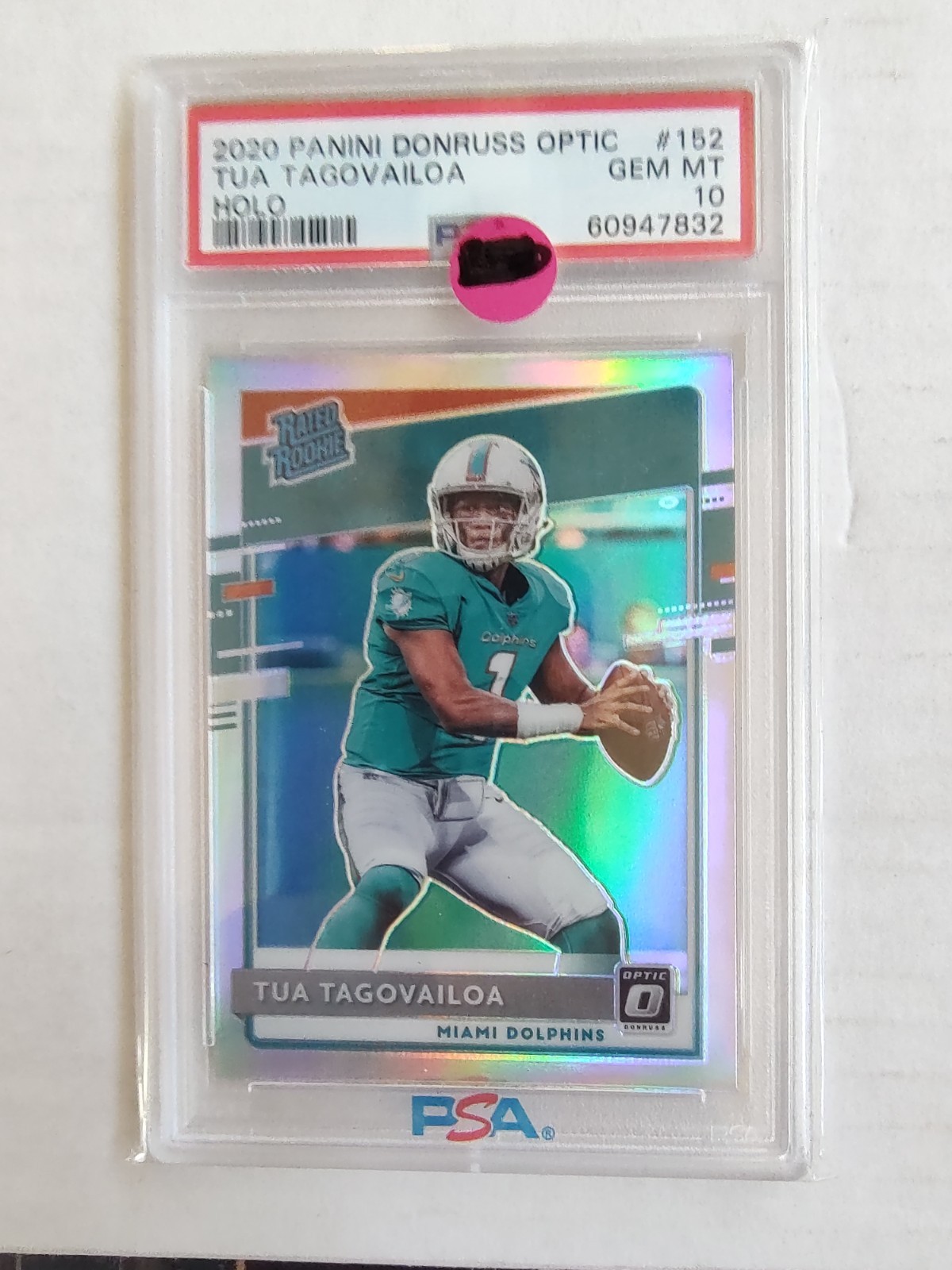 2020 Optic Tua Tagovailoa Holo PSA 10