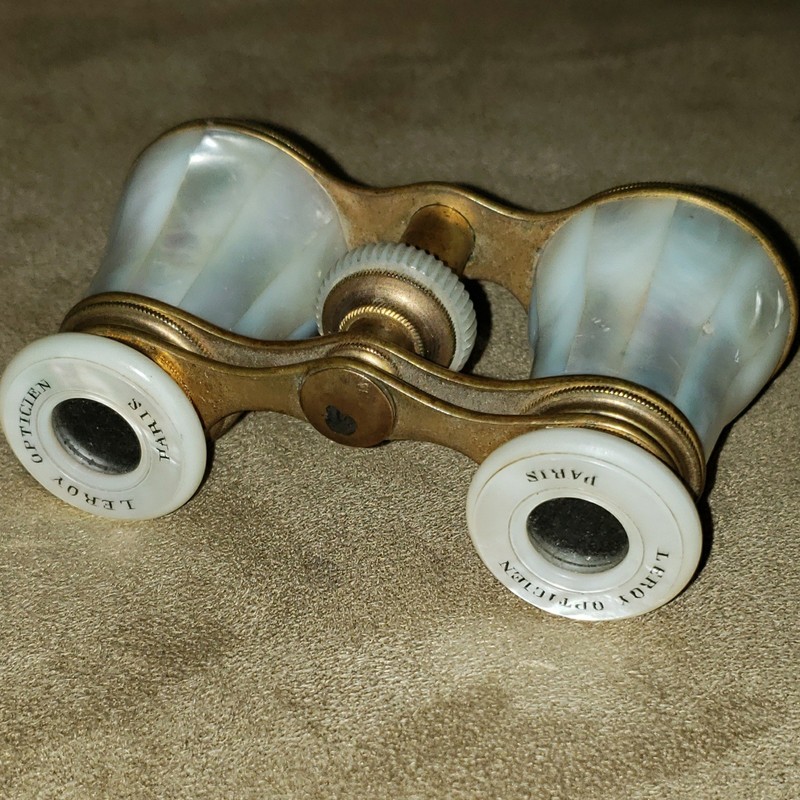 Antique Leroy Opticien Paris Mother-of-Pearl Binoculars