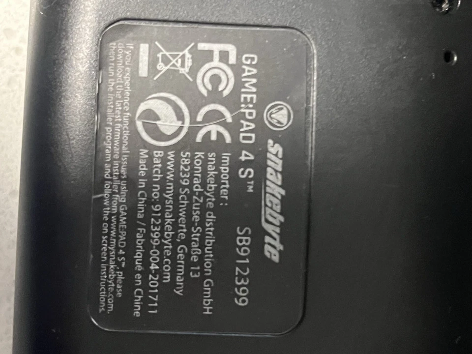 Snakebyte Gaming Controller In Blue Geometric Design - Image 3 of 4