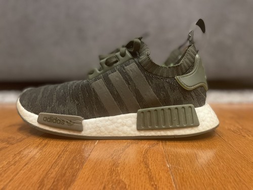 Adidas NMD_R1 Primeknit  With Boost Technology. Night Cargo Men Sz 8.5 EUC - Picture 1 of 10