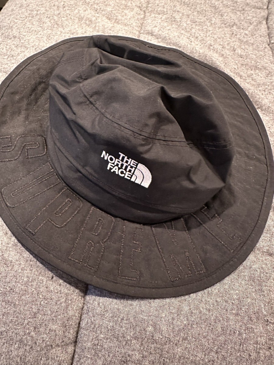 Supreme TNF Horizon Bucket Hat Black | eBay