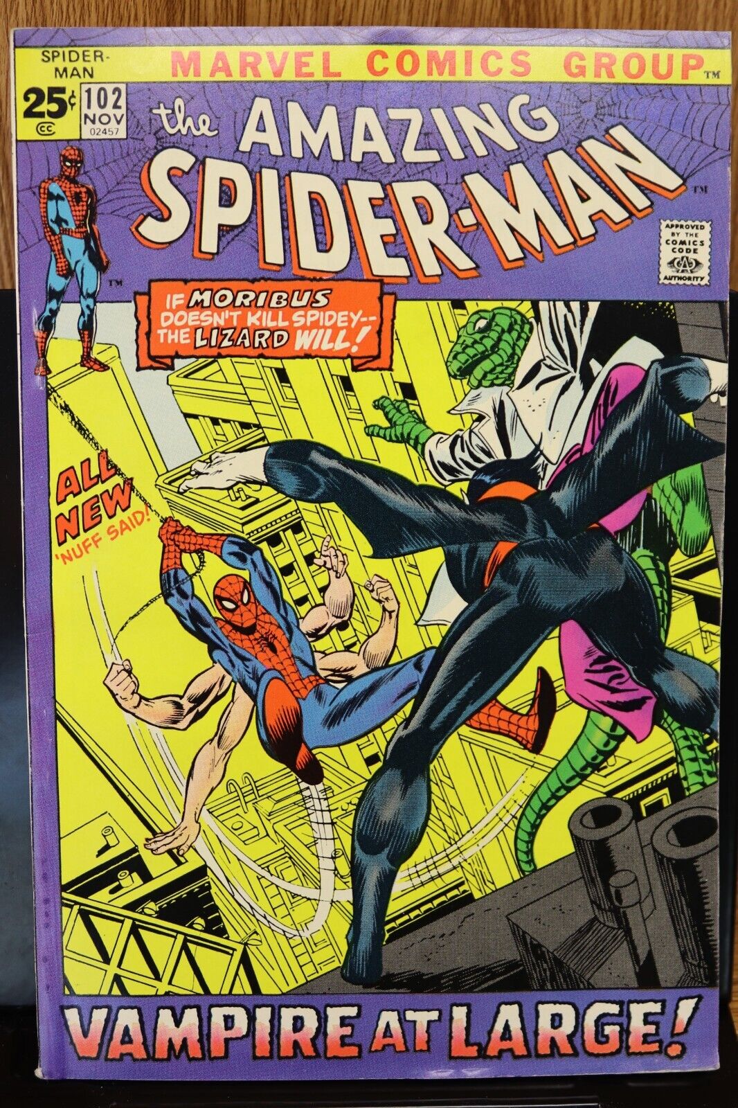 The Amazing Spider-Man # 102  Marvel  11/71 Double-Size Key Issue Good