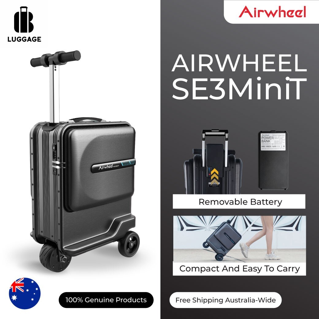 Airwheel SE3MiniT Black Electric Ride-on Luggage Suitcase 26L