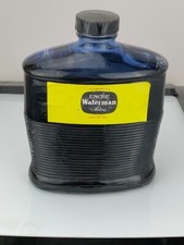 Waterman Master Ink Bottle, Art Deco Bottle, Cap is BHR,   Made in France (e472)