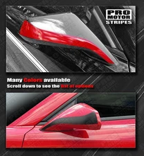 Chevrolet Camaro Side Mirror Overlay Stripes Decals 2014 2015 Pro Motor