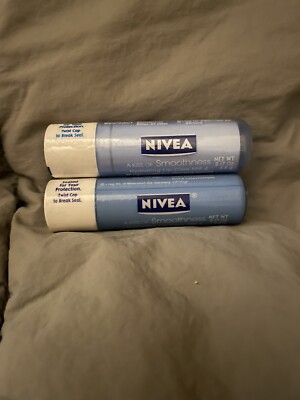 Lot Of 2- NIVEA A Kiss Of Smoothness Lip Care SPF 15 0.17 oz